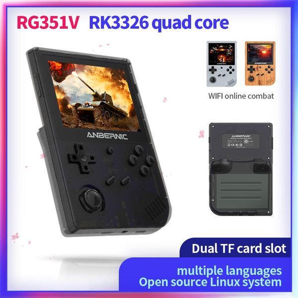 portable game players rg351v 3.5 inch ips screen handheld console with 15000 games retro for ps1/psp/n64/dc built-in wifi, 16gb ram
portable game players rg351v 3.5 inch ips screen handheld console with 15000 games retro for ps1/psp/n64/dc built-in wifi, 16gb ram