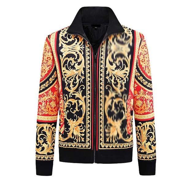 2021 men's jacket european style luxury aristocratic style high-quality slim fashion printed jacket casual zipper windbreaker, Black;brown
2021 men's jacket european style luxury aristocratic style high-quality slim fashion printed jacket casual zipper windbreaker, Black;brown