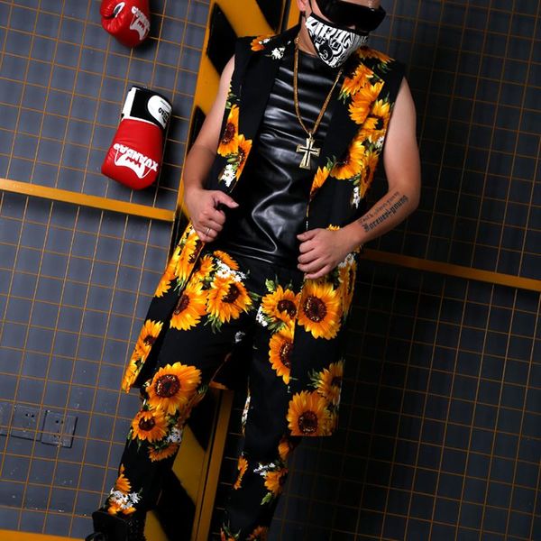 men's suits & blazers 2021m- 6xl///super sultry art and literature fan sunflower long suit waistcoat tie djmc performance dress singer, White;black
men's suits & blazers 2021m- 6xl///super sultry art and literature fan sunflower long suit waistcoat tie djmc performance dress singer, White;black