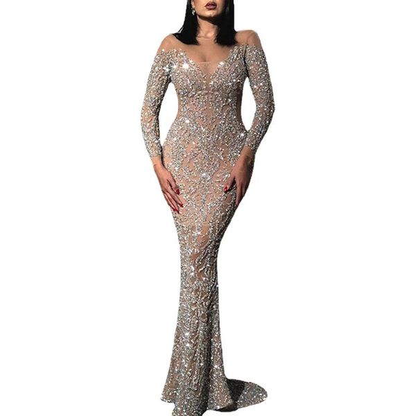 dresses sequined long-sleeved slim tail evening dress 2021 summer bohemian british beach style, Black;gray
dresses sequined long-sleeved slim tail evening dress 2021 summer bohemian british beach style, Black;gray
