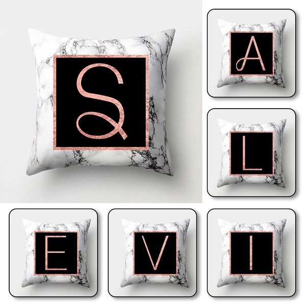 pillow case letter marble hugging pillowcase rose gold peach skin waist 45x45cm home decoration
pillow case letter marble hugging pillowcase rose gold peach skin waist 45x45cm home decoration