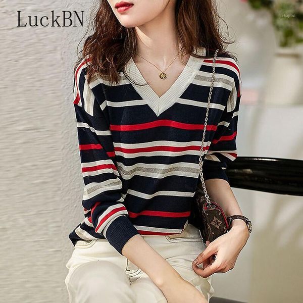 women's sweaters macaron striped korean for women clothing long sleeve slim cute pullover knitted jumper autumn winter pull femme, White;black
women's sweaters macaron striped korean for women clothing long sleeve slim cute pullover knitted jumper autumn winter pull femme, White;black