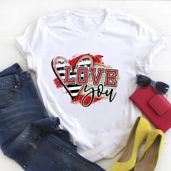 women love sweet striped cartoon valentine print summer female tshirt womens t tee ladies shirt clothes graphic t-shirt, White
women love sweet striped cartoon valentine print summer female tshirt womens t tee ladies shirt clothes graphic t-shirt, White
