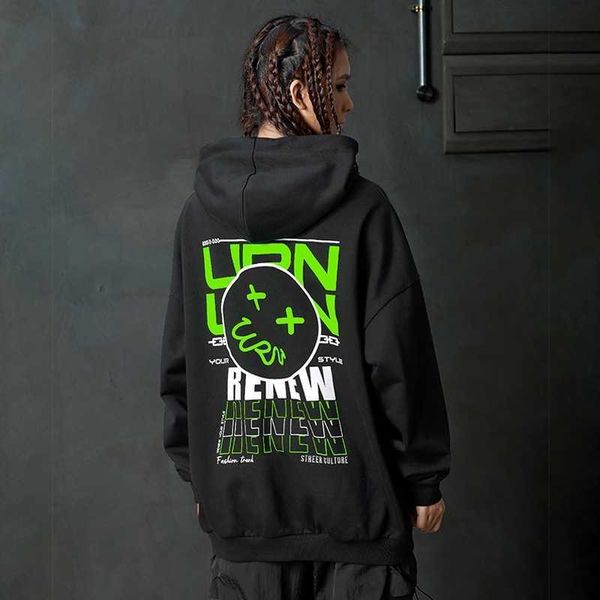 loose print plush loose hooded men's sweater with trendy smiling face of new street in autumn and winter 2021, Black;brown
loose print plush loose hooded men's sweater with trendy smiling face of new street in autumn and winter 2021, Black;brown