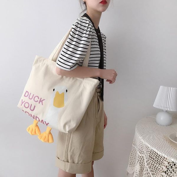 evening bags women canvas shoulder bag cartoon duck daily shopping large capacity students books cotton cloth handbag tote for girls
evening bags women canvas shoulder bag cartoon duck daily shopping large capacity students books cotton cloth handbag tote for girls