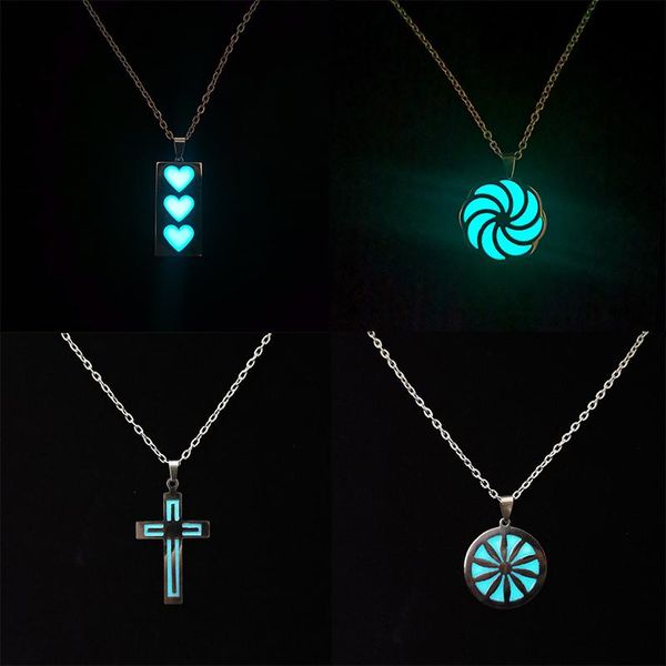 pendant necklaces stainless steel luminous heart cross necklace for women men coconut tree flower chain choker glowing in the dark jewelry, Silver
pendant necklaces stainless steel luminous heart cross necklace for women men coconut tree flower chain choker glowing in the dark jewelry, Silver
