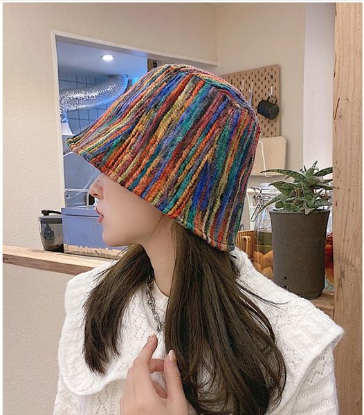 new rainbow colors women bucket hats winter spring lady street style harajuku print outdoor sunscreen travel vacation cap hats, Blue;gray
new rainbow colors women bucket hats winter spring lady street style harajuku print outdoor sunscreen travel vacation cap hats, Blue;gray