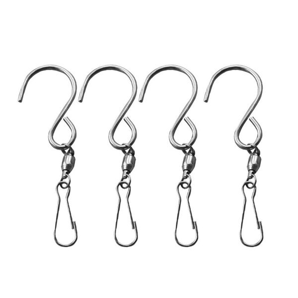 8 pcs swivel clip hanging stainless steel hooks wind rotate spiral tail for windchime or ornaments hooks
8 pcs swivel clip hanging stainless steel hooks wind rotate spiral tail for windchime or ornaments hooks
