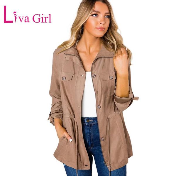 women's jackets liva girl casual black button pockets plus size jacket coats women winter turn-down collar long sleeve lightweight, Black;brown
women's jackets liva girl casual black button pockets plus size jacket coats women winter turn-down collar long sleeve lightweight, Black;brown