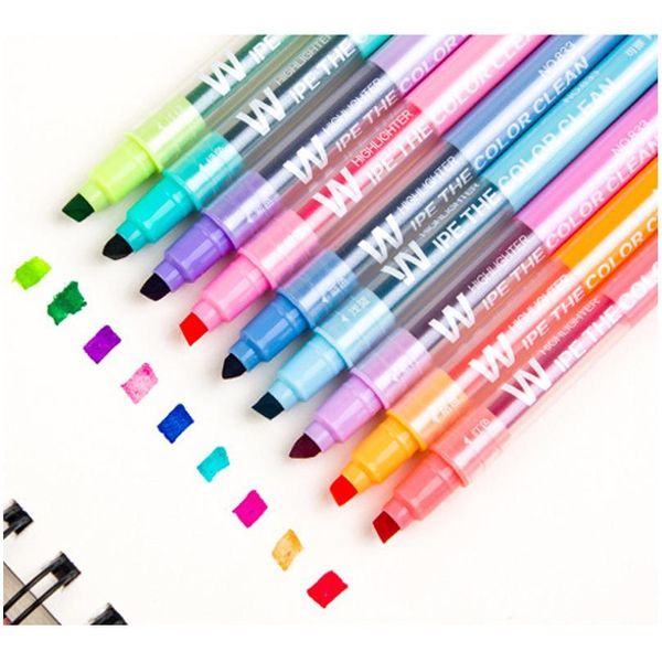 10pcs/set double head erasable highlighter pen markers chisel tip marker fluorescent school writing highlighters co jllenb
10pcs/set double head erasable highlighter pen markers chisel tip marker fluorescent school writing highlighters co jllenb