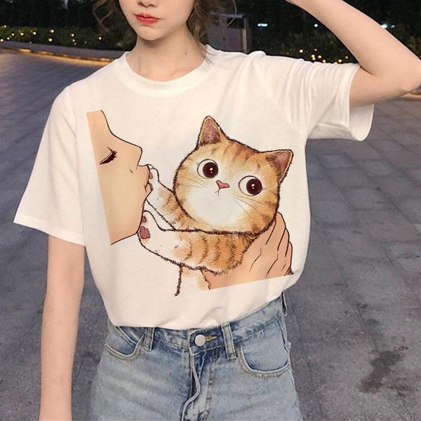 cartoon cat printing casual harajuku female t-shirt summer short-sleeved casual round neck clothes china's female t-shirt, White
cartoon cat printing casual harajuku female t-shirt summer short-sleeved casual round neck clothes china's female t-shirt, White