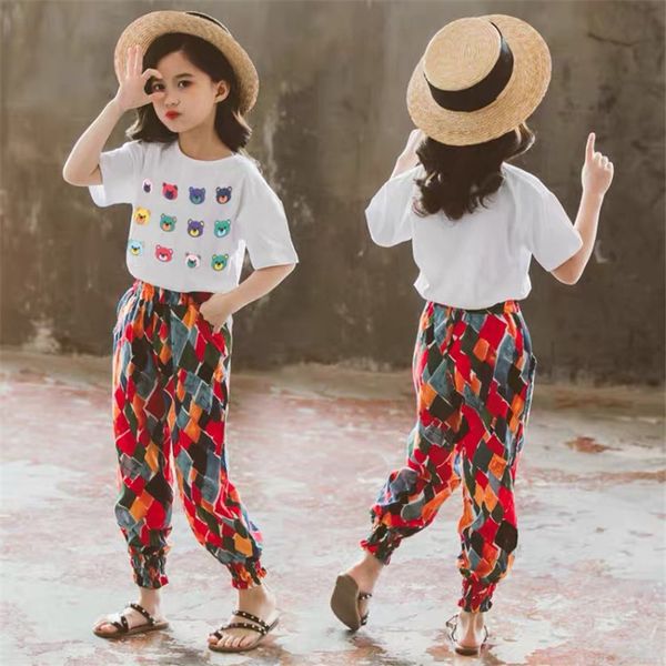 fashion 2022 girls clothes sets outfits summer short t-shirt + long pants teen kids children clothing suits 5 6 8 9 10 12 years, White
fashion 2022 girls clothes sets outfits summer short t-shirt + long pants teen kids children clothing suits 5 6 8 9 10 12 years, White