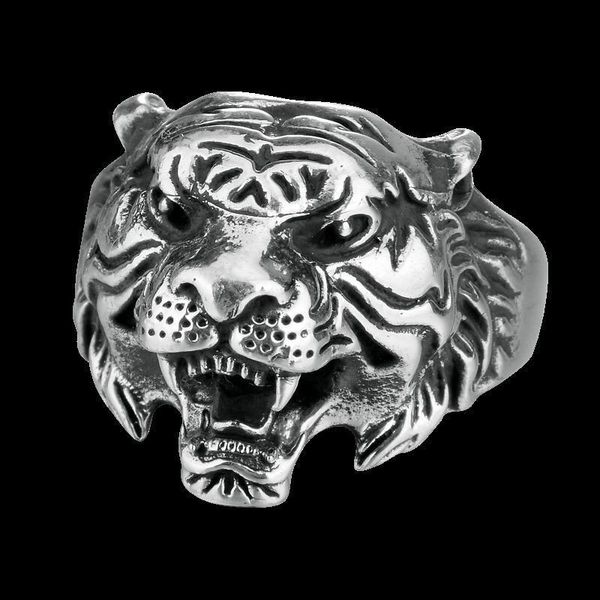 cluster rings s925 silver original design product retro domineering exaggerated tiger head men's temperament opening adjustable ring, Golden;silver
cluster rings s925 silver original design product retro domineering exaggerated tiger head men's temperament opening adjustable ring, Golden;silver
