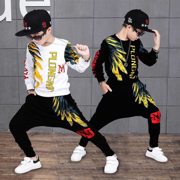 236 autumn winter fashion black red t-shirt+pants children set kid suit girl boy clothing for 4-14 years 210615, White
236 autumn winter fashion black red t-shirt+pants children set kid suit girl boy clothing for 4-14 years 210615, White