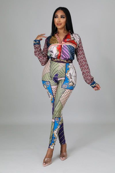 women's two piece pants 2021 arrival fashion design 2pcs women set spring autumn print turn-down collar button pencil casual, White
women's two piece pants 2021 arrival fashion design 2pcs women set spring autumn print turn-down collar button pencil casual, White