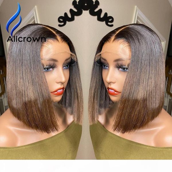 alicrown highlight short bob t-part lace front human hair wigs brazilian lace wigs non-remy pre-plucked for women, Black;brown
alicrown highlight short bob t-part lace front human hair wigs brazilian lace wigs non-remy pre-plucked for women, Black;brown