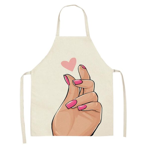 aprons pink nails printed linen sleeveless kitchen women pinafore cooking baking waist bib home cleaning tools 68*55cm
aprons pink nails printed linen sleeveless kitchen women pinafore cooking baking waist bib home cleaning tools 68*55cm
