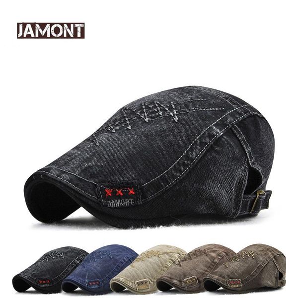 berets original brand jamont fashion visor cap men hat beret spring autumn gorras twill snapback bone male flat hats casquette, Blue;gray
berets original brand jamont fashion visor cap men hat beret spring autumn gorras twill snapback bone male flat hats casquette, Blue;gray