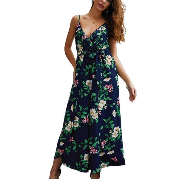 women's jumpsuits & rompers women floral sling split slim up jumpsuit v neck backless loose combinaison femme spring summer beach party, Black;white
women's jumpsuits & rompers women floral sling split slim up jumpsuit v neck backless loose combinaison femme spring summer beach party, Black;white
