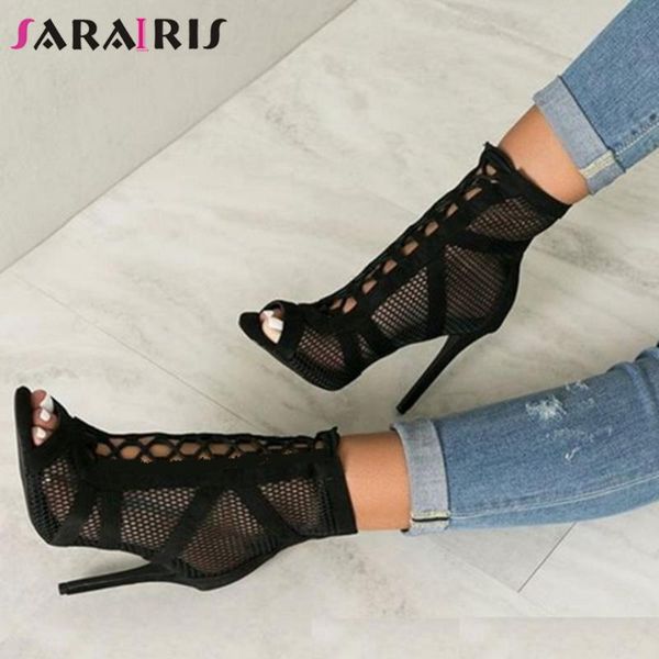 sandals sarairis lace up peep toe women stiletto party fashion stylish ladies open hollow summer shoes, Black
sandals sarairis lace up peep toe women stiletto party fashion stylish ladies open hollow summer shoes, Black
