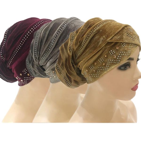 ethnic clothing 3pcs women elastic turban muslim hijab velevt islamic india caps rhinestone chemo scarf headwraps bonnet headscarf winter, Red
ethnic clothing 3pcs women elastic turban muslim hijab velevt islamic india caps rhinestone chemo scarf headwraps bonnet headscarf winter, Red