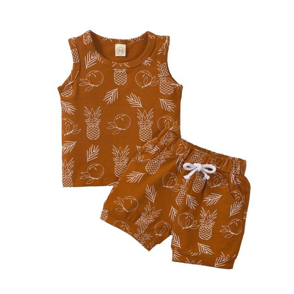 clothing sets baby girl clothes set lovely toddler boys girls sleeveless cartoon pineapple printed +shorts outfits#30, White
clothing sets baby girl clothes set lovely toddler boys girls sleeveless cartoon pineapple printed +shorts outfits#30, White