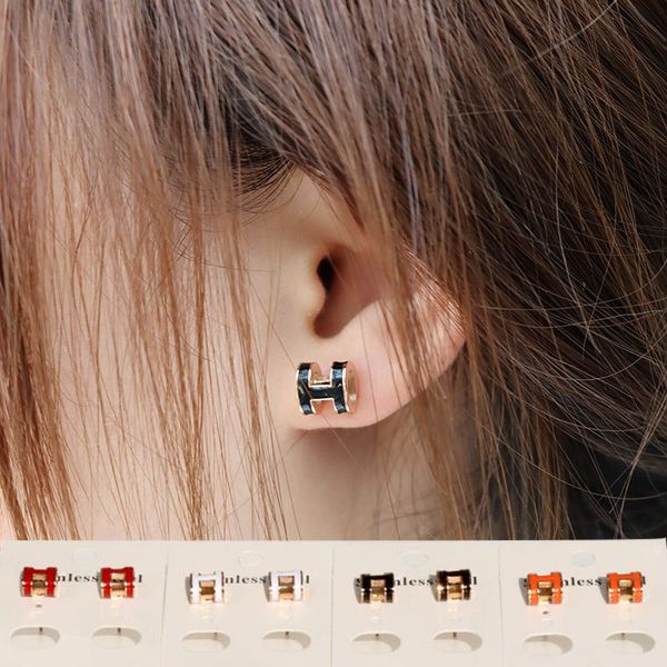 design jewelry stainless titanium steel gold plated earrings fashion trend simple versatile letter earrings, Golden;silver
design jewelry stainless titanium steel gold plated earrings fashion trend simple versatile letter earrings, Golden;silver