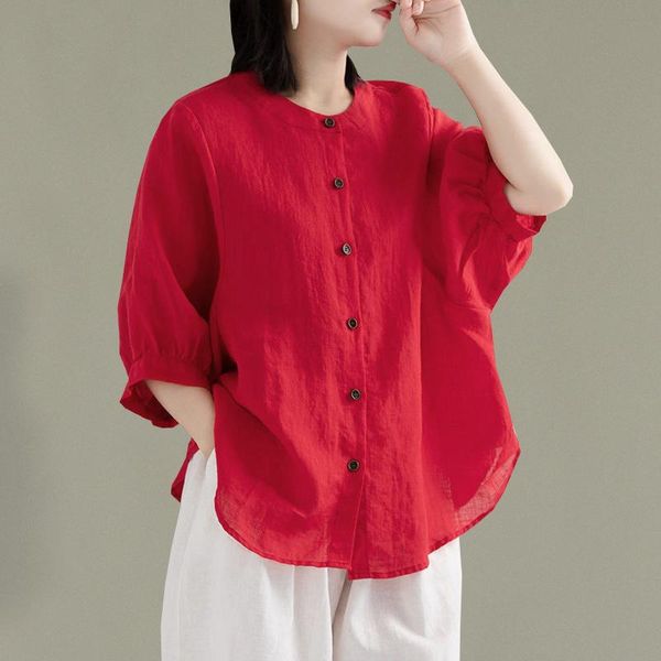 women's blouses & shirts and summer 2021 code show thin leisure lantern sleeve shirt linen cotton jacket female, White
women's blouses & shirts and summer 2021 code show thin leisure lantern sleeve shirt linen cotton jacket female, White