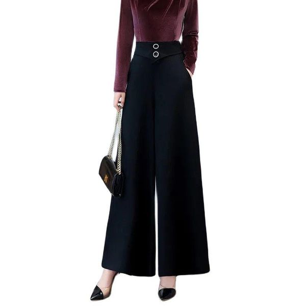 women's pants & capris 2021 spring autumn wide-leg trousers large size high-waist female flared loose ladies straight-leg, Black;white
women's pants & capris 2021 spring autumn wide-leg trousers large size high-waist female flared loose ladies straight-leg, Black;white