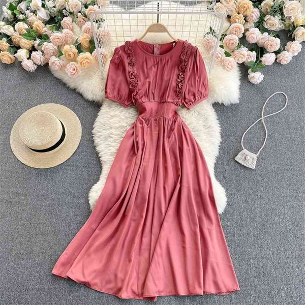 sweet women's summer fashion round neck short sleeve casual a-line dress solid color clothes vintage vestidos s270 210527, Black;gray
sweet women's summer fashion round neck short sleeve casual a-line dress solid color clothes vintage vestidos s270 210527, Black;gray