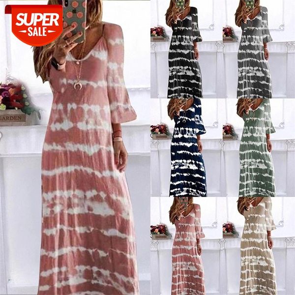 women's v-neck dress autumn fashion 2020 three quarter pagoda sleeve loose casual tie dye printing stripe pullover plus size #ee0l, White;black
women's v-neck dress autumn fashion 2020 three quarter pagoda sleeve loose casual tie dye printing stripe pullover plus size #ee0l, White;black
