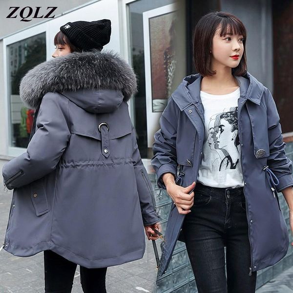 women's down & parkas zqlz winter jacket women cotton long parka femme 2021 loose hooded fur casual black padded coat female plus size
women's down & parkas zqlz winter jacket women cotton long parka femme 2021 loose hooded fur casual black padded coat female plus size