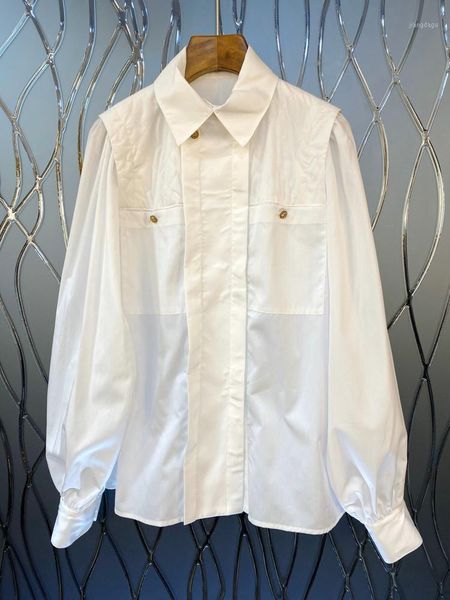 women cotton blouse white 100% 2021 spring arrival loose luxury female women's blouses & shirts
women cotton blouse white 100% 2021 spring arrival loose luxury female women's blouses & shirts