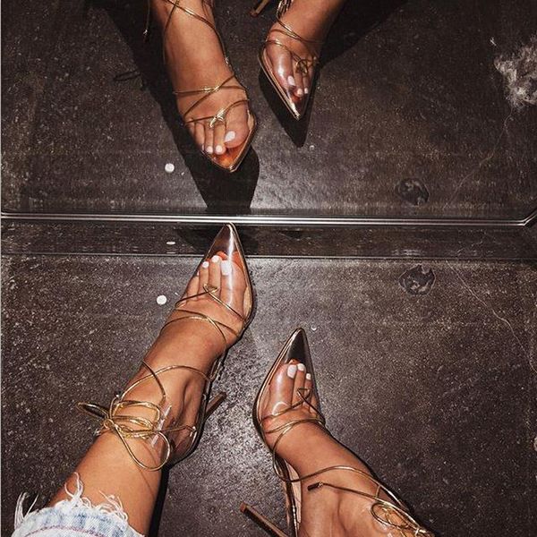 2021 new pvc pointed end high heels summer party shoes cross strap lace-up gladiator sandals women 2fle, Black
2021 new pvc pointed end high heels summer party shoes cross strap lace-up gladiator sandals women 2fle, Black