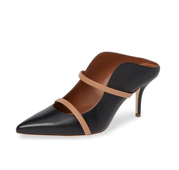 dress shoes spring autumn wedding party women pointed toe mules pumps cover heels slides outdoor slippery high heeled, Black
dress shoes spring autumn wedding party women pointed toe mules pumps cover heels slides outdoor slippery high heeled, Black