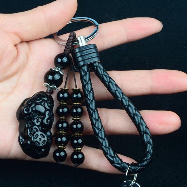 keychains natural stone luckly pixiu pendants leather car keychain carved jade key ring holder for men gift, Silver
keychains natural stone luckly pixiu pendants leather car keychain carved jade key ring holder for men gift, Silver