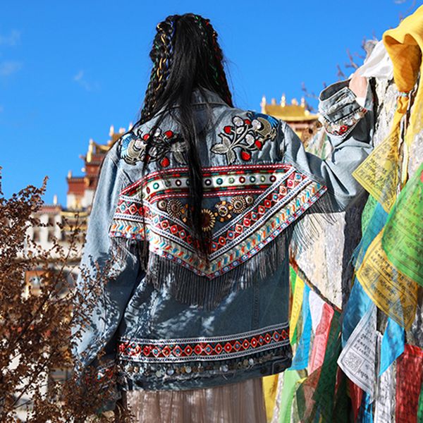 2021 new boho denim jacket for women autumn vintage floral bead embroidery jackets coat long sleeve outerwear female coatee usx1, Black;brown
2021 new boho denim jacket for women autumn vintage floral bead embroidery jackets coat long sleeve outerwear female coatee usx1, Black;brown