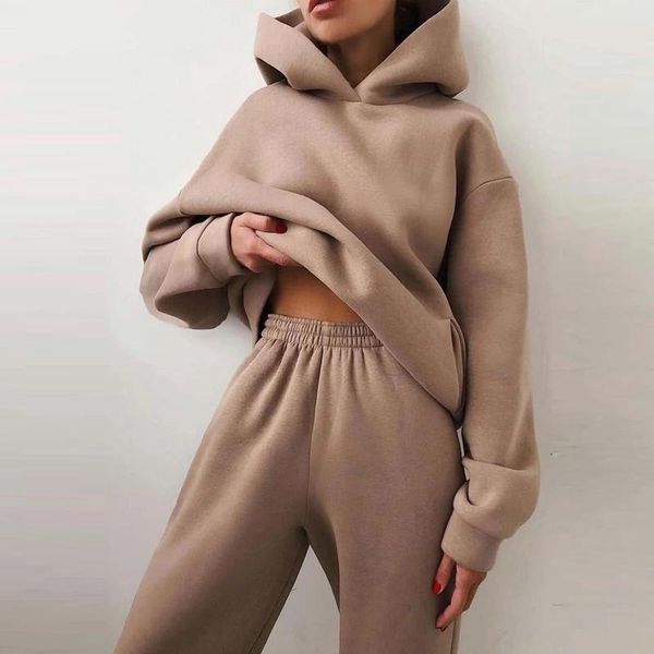 women's two piece pants women elegant solid sets winter long sleeve hooded pullovers & elastic waist set ladies sweatshirt suits, White
women's two piece pants women elegant solid sets winter long sleeve hooded pullovers & elastic waist set ladies sweatshirt suits, White