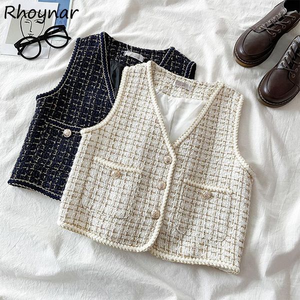 women's vests plaid women leisure v-neck tender all-match pockets autumn vintage female cozy outwear korean style trendy college ins, Black;white
women's vests plaid women leisure v-neck tender all-match pockets autumn vintage female cozy outwear korean style trendy college ins, Black;white