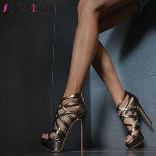 sandals sarairis solid zipper open toe platform women super high heel vintage summer ladies shoes, Black
sandals sarairis solid zipper open toe platform women super high heel vintage summer ladies shoes, Black