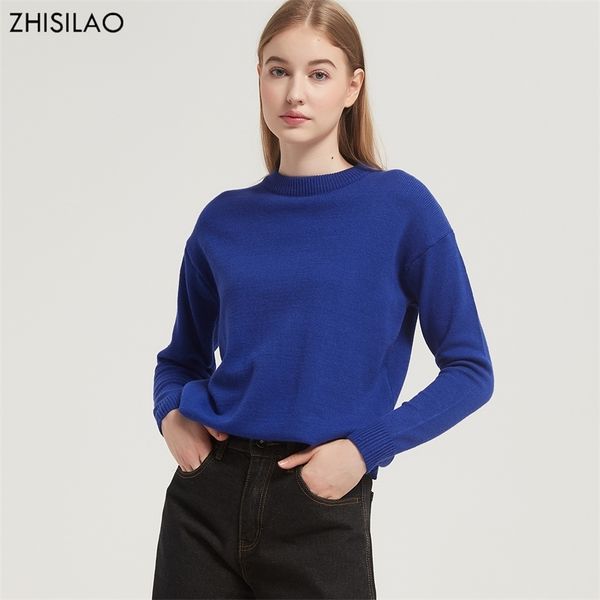 zhisilao knitted sweater women solid basic loose o-neck long sleeve pullover sweater autumn winter 211215, White;black
zhisilao knitted sweater women solid basic loose o-neck long sleeve pullover sweater autumn winter 211215, White;black