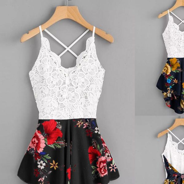 jumpsuit womens crochet lace panel bow tie back florals ladies summer playsuit shorts jumpsuit h50, Black;white
jumpsuit womens crochet lace panel bow tie back florals ladies summer playsuit shorts jumpsuit h50, Black;white