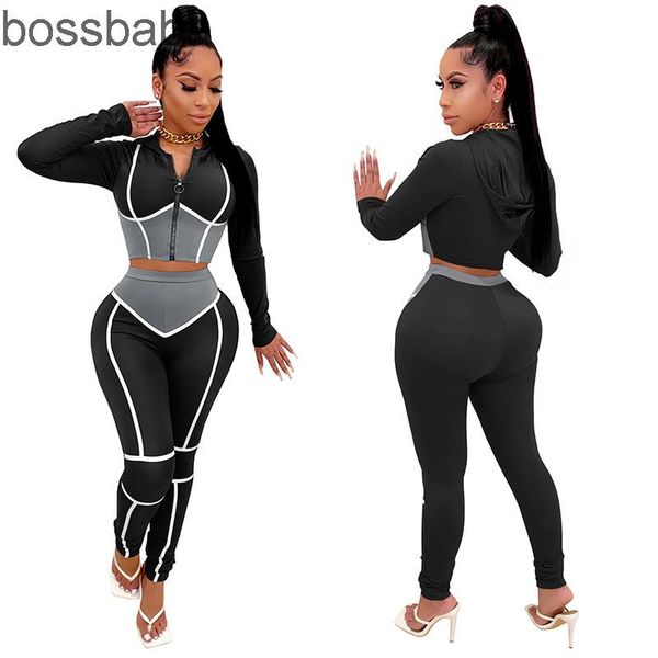 tracksuit patchwork yoga clothes tight 2 825 piece set zipper hooded joggers two leggings women crop plus trouser clothing size xkjvl, Black
tracksuit patchwork yoga clothes tight 2 825 piece set zipper hooded joggers two leggings women crop plus trouser clothing size xkjvl, Black