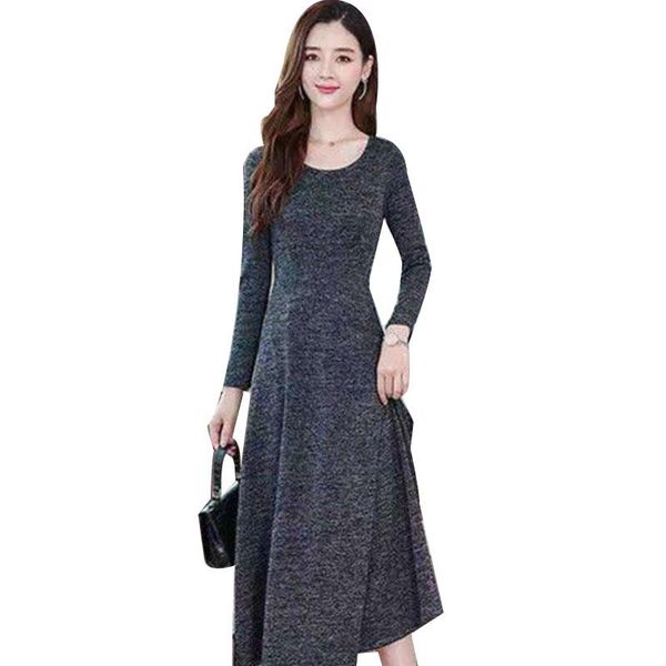 casual dresses autumn women solid urban t shirt dress long sleeve o-neck office lady chic 187, Black;gray
casual dresses autumn women solid urban t shirt dress long sleeve o-neck office lady chic 187, Black;gray