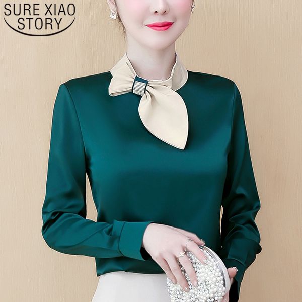spring new women simulation silk long sleeve chiffon blouse elegant satin bow metal buckled temperament women shirt blusas 8109 210225, White
spring new women simulation silk long sleeve chiffon blouse elegant satin bow metal buckled temperament women shirt blusas 8109 210225, White