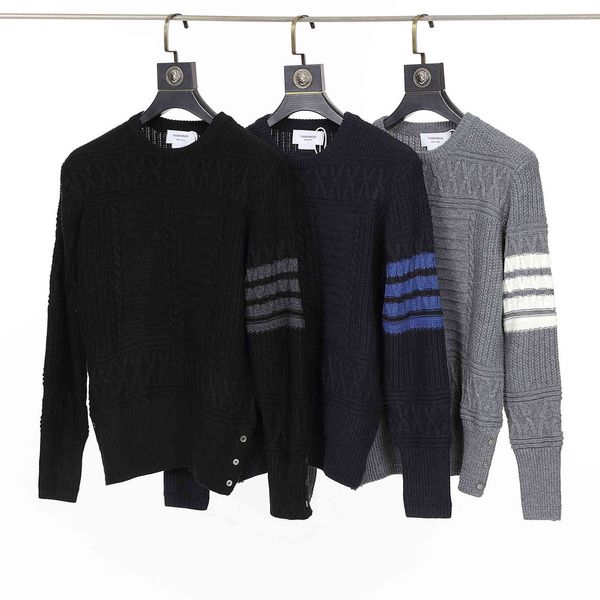 men's sweaters thom tb men's and women's sweater, t-neck striped shirt, korean leisure design, couple's coat, high quali, White;black
men's sweaters thom tb men's and women's sweater, t-neck striped shirt, korean leisure design, couple's coat, high quali, White;black