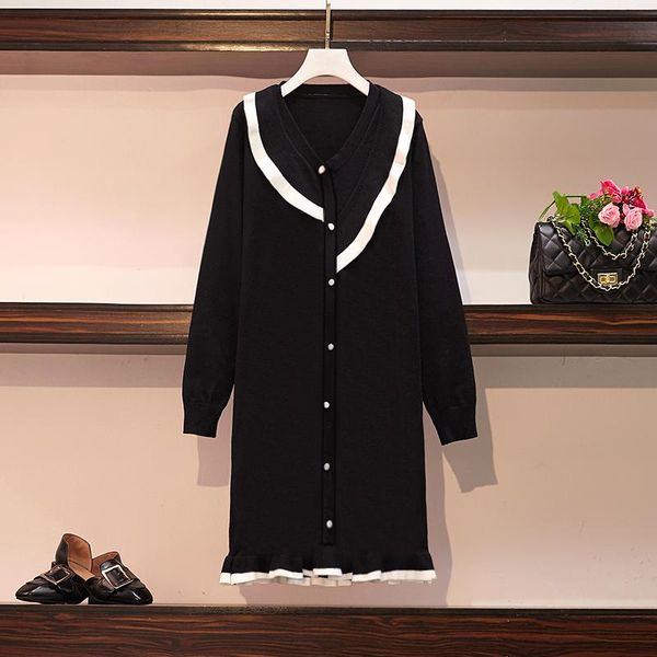 casual dresses ehqaxin plus size womens knitted dress autumn winter long-sleeved asymmetrical ruffled sweater button stitching l-4xl, Black;gray
casual dresses ehqaxin plus size womens knitted dress autumn winter long-sleeved asymmetrical ruffled sweater button stitching l-4xl, Black;gray
