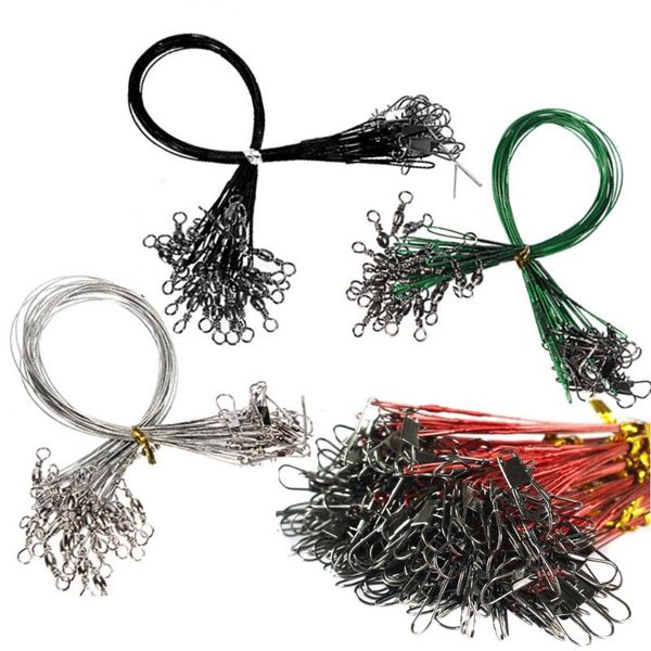 braid line 60 pcs/lot fishing steel wire leader with swivel accessory black sliver green red 15cm 20cm 25cm
braid line 60 pcs/lot fishing steel wire leader with swivel accessory black sliver green red 15cm 20cm 25cm