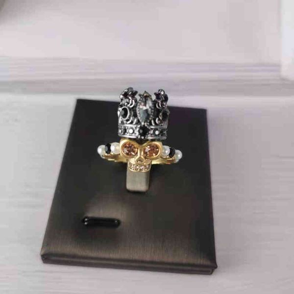 band rings maijia skull pearl diamond crown unique personality dark cold wind black, Silver
band rings maijia skull pearl diamond crown unique personality dark cold wind black, Silver