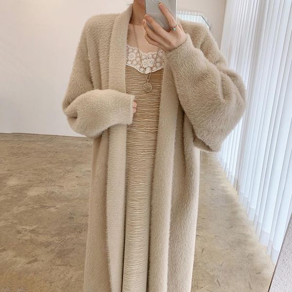 women's knits & tees pull femme korean chic autumn winter long sweater coat elegant loose white v neck sleeve cardigan mid solid
women's knits & tees pull femme korean chic autumn winter long sweater coat elegant loose white v neck sleeve cardigan mid solid